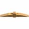 Ekena Millwork Eugene Rough Sawn Timber Gable Bracket, Western Red Cedar, 60"W x 10"H x 6"D x 6"F, 4/12 Pitch GBW060X10X0606EUG00RWR - alternate 2